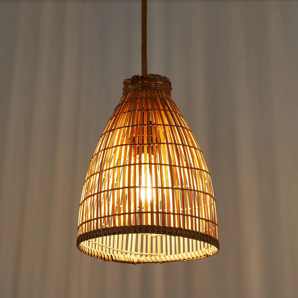 Hanglamp in bamboe Ø20 cm, Aleandro