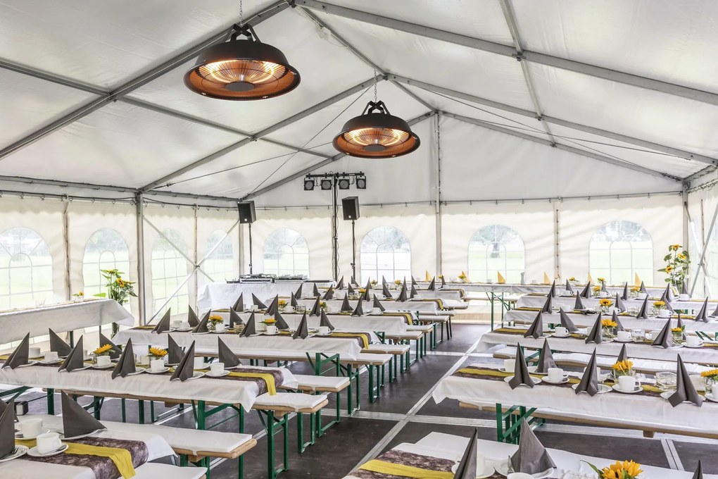 Practo Garden artemis zwart - Elektrische terrasverwarmer - 43x43x28,5cm