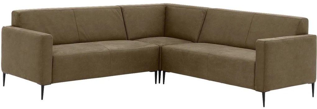 Goossens  Key West groen, micro leer, 2,5-zits, modern design