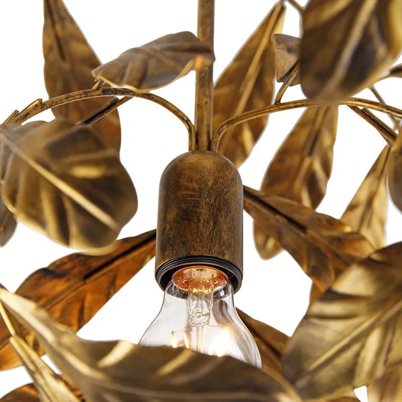 Vintage plafondlamp antiek goud 45 cm - Linden Klassiek / Antiek E27 Binnenverlichting Lamp