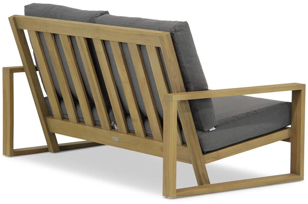 Stoel en Bank Loungeset 4 personen Teak Old teak greywash  Lifestyle Garden Furniture Pure Island