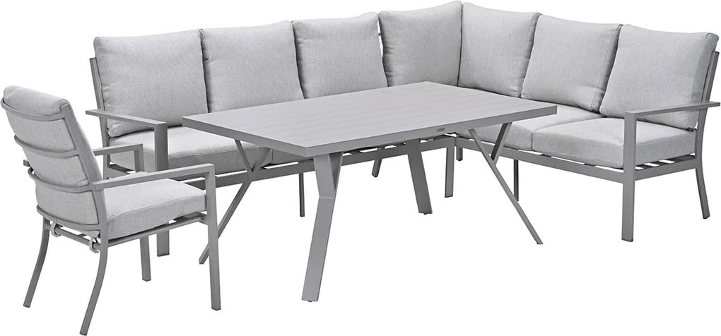 Garden Impressions Senja lounge dining set 4-delig rechts incl. stoel - valley sand