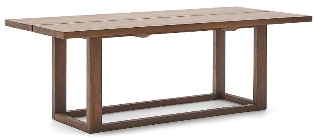 Kave Home Sashi Japandi Design Eettafel Donker Teak Hout - 220 X 100cm.