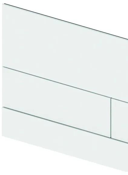Tece TeceSquare II bedieningsplaat duospoeltechniek kleur mat wit 220 x 150 x 3 mm 9.240.834