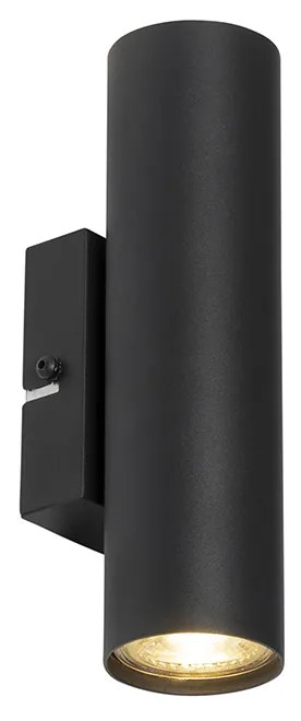 Moderne smart wandlamp zwart incl. 2 Wifi GU10 - Jeana