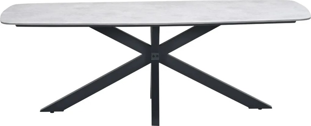 Garden Impressions Fiore tuintafel 220x100xH72 cm - donker grijs