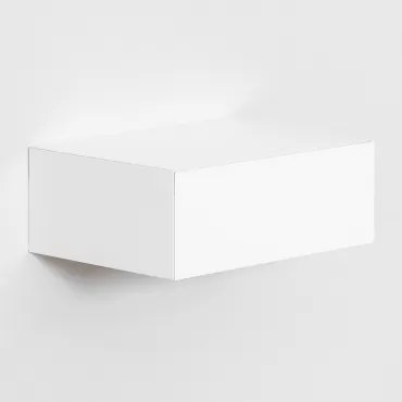 Drijvend Nachtkastje Van Mdf Florens Wit & ↔︎ 40 Cm - Sklum