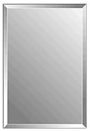 Plieger Charleston 4mm rechthoekige spiegel met facetrand 70x55cm zilver 4350466