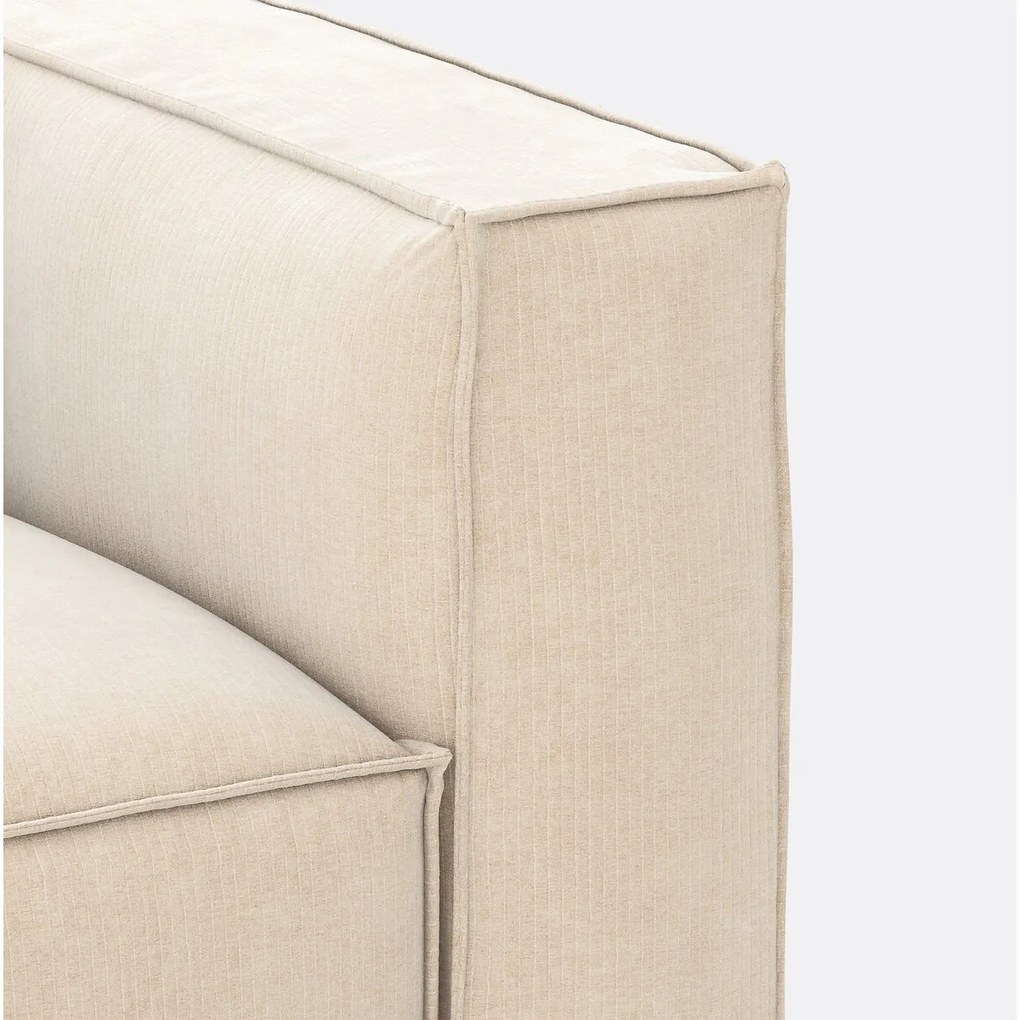 Modulaire bank, 3-zit, vintage ribfluweel Seven