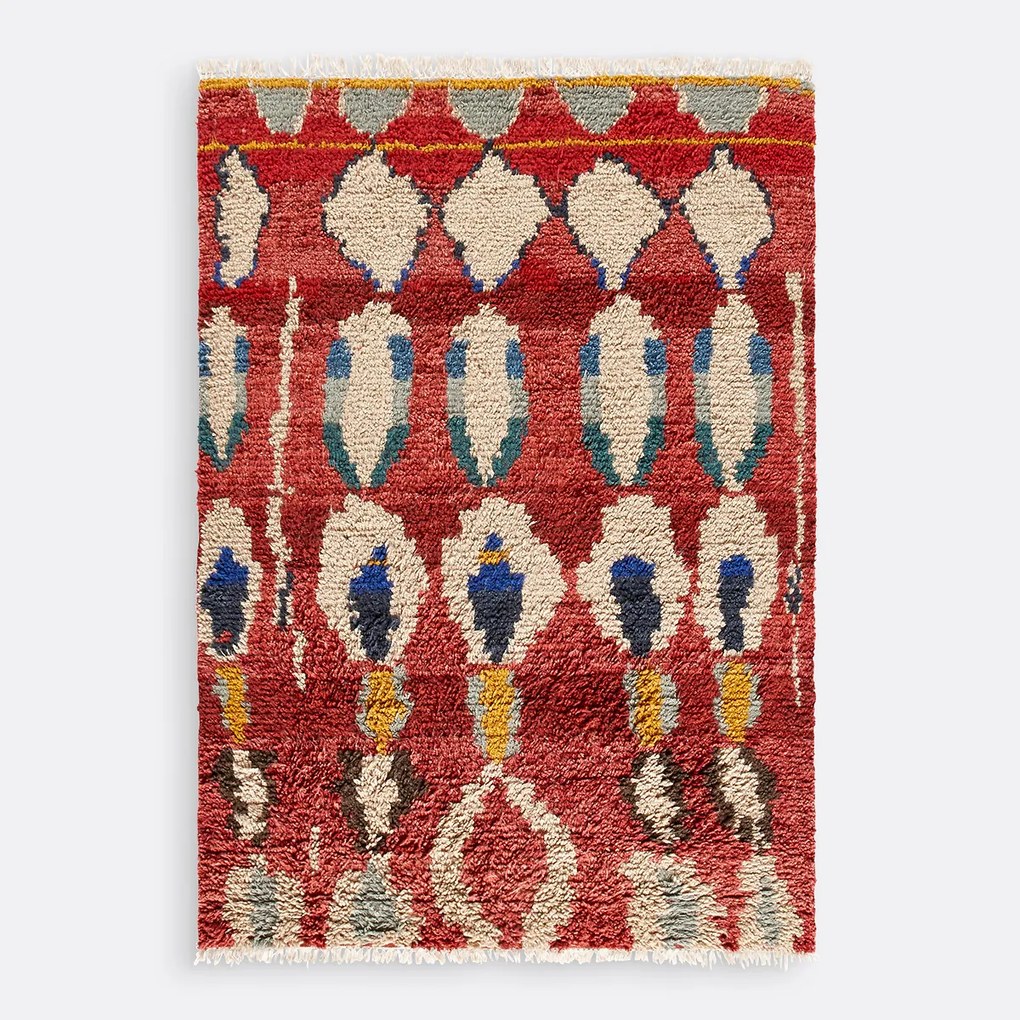 Gekleurd vloerkleed in berber stijl, Shiva