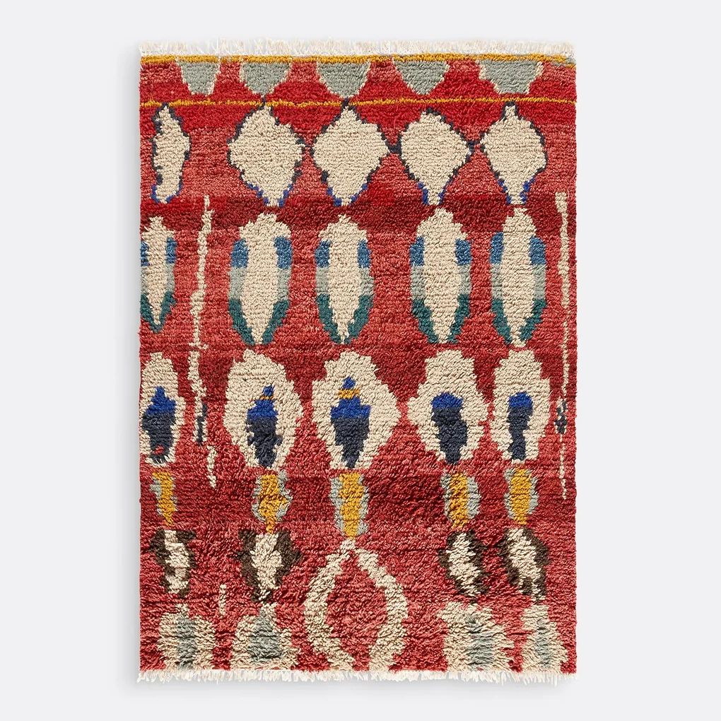 Gekleurd vloerkleed in berber stijl, Shiva