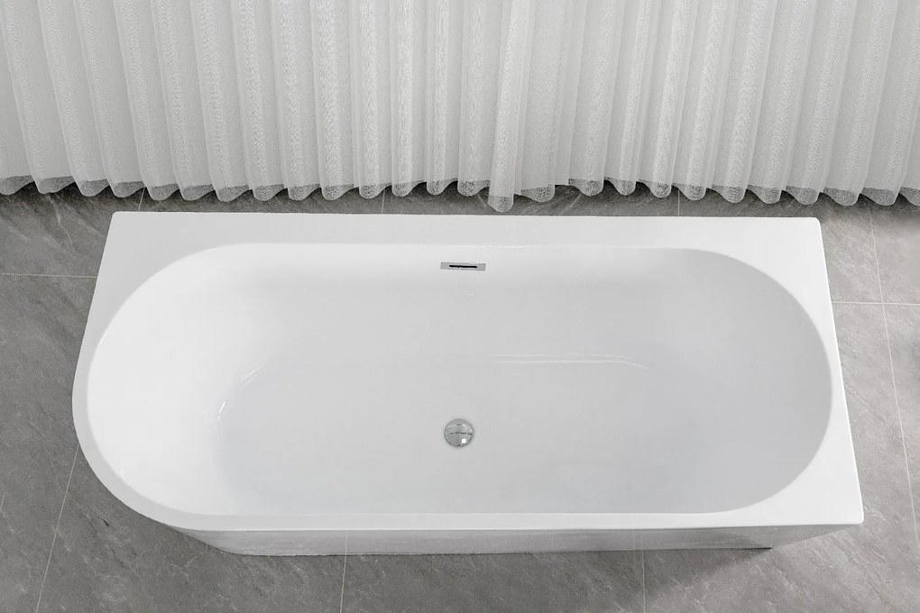 Badstuber Elise hoekbad rechts 180x80cm wit