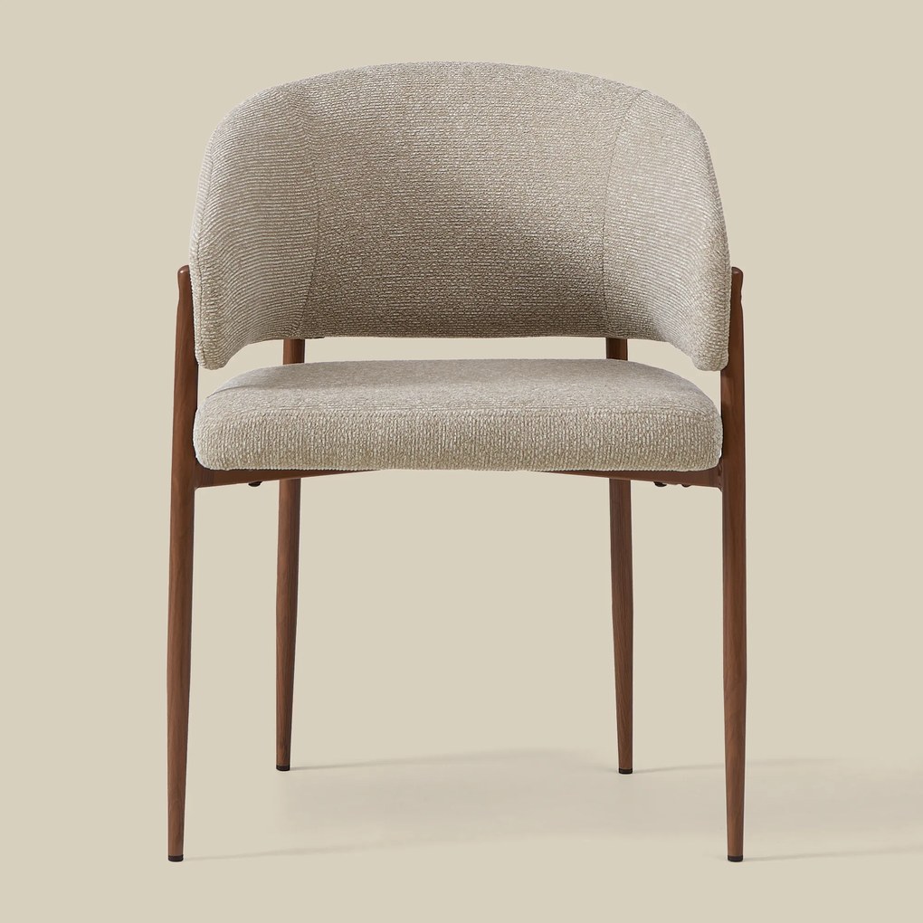 Walnoot Eetkamerstoel Met Armleuningen