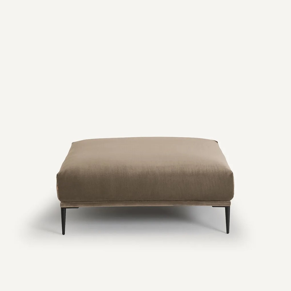 XL fluwelen poef, Oscar, ontwerp Emmanuel Gallina
