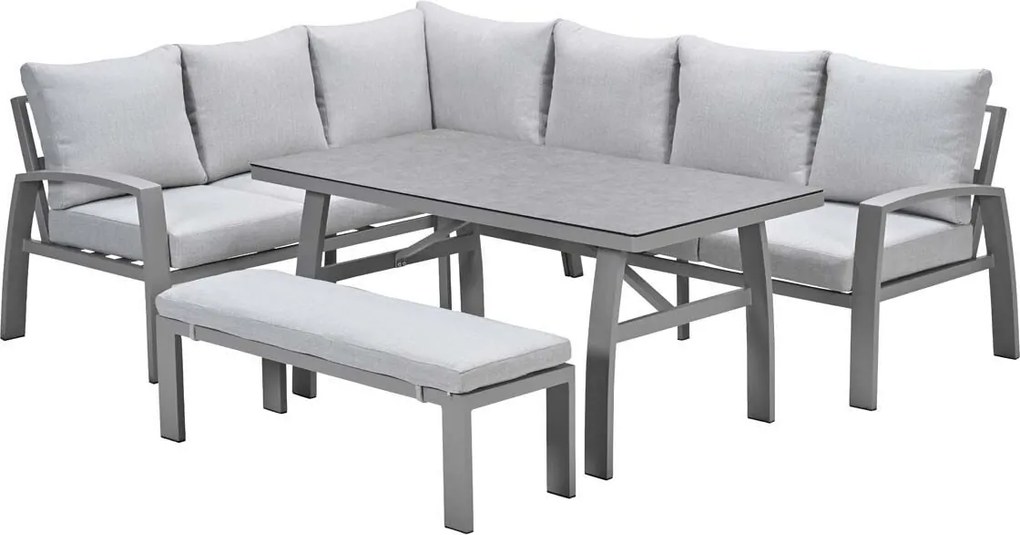Garden Impressions Cameron lounge dining set 4-delig links - valley sand