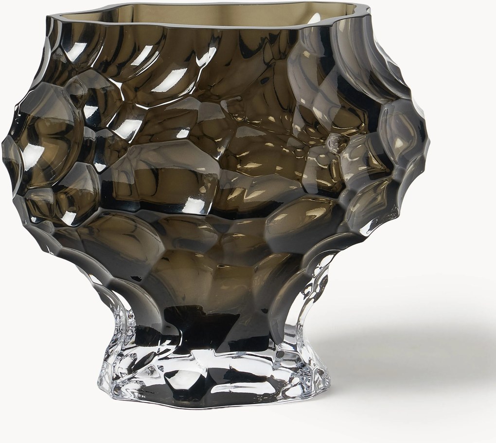 Mondgeblazen glazen vaas Canyon, H 18 cm