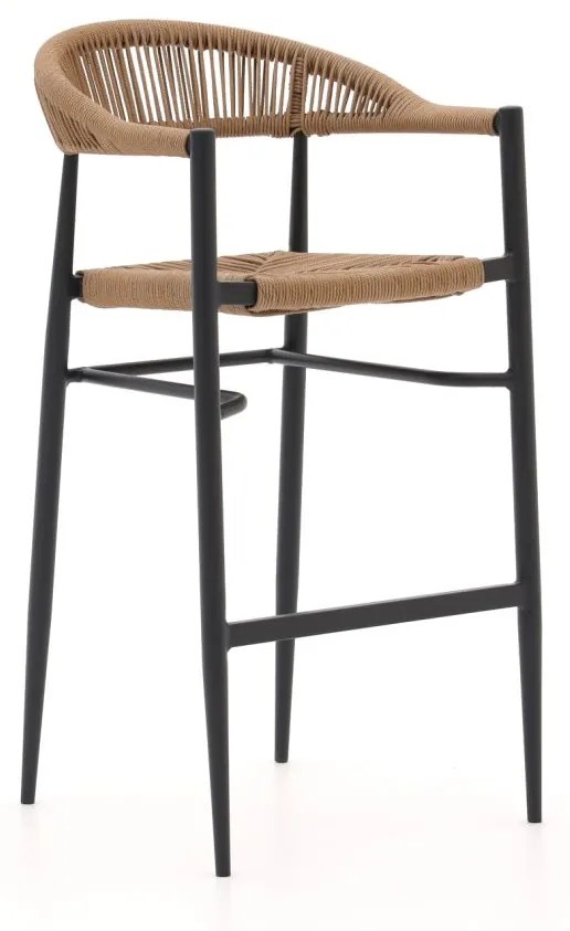 Barkruk tuin | Manifesto  Belpasso | Wicker (vlechtwerk) | Grijs | Tuinstoel | Stapelbaar | Kees Smit Tuinmeubelen