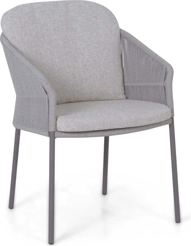 4 Seasons Outdoor Seasons Florence Dining Chair CARAMEL Aluminium/rope Taupe