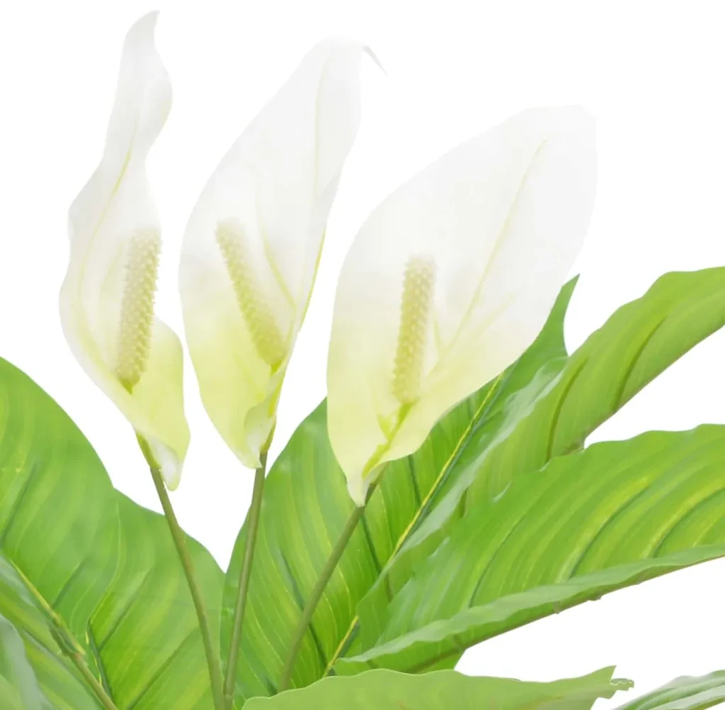 vidaXL Kunstplant met pot Anthurium 55 cm wit