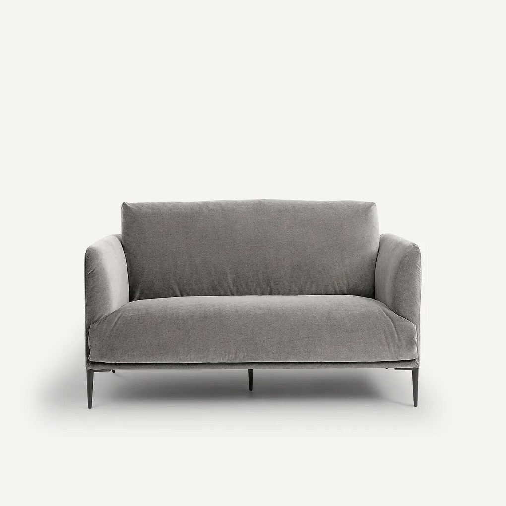 2-zitsbank in stonewashed fluweel, Oscar, ontwerp E. Gallina