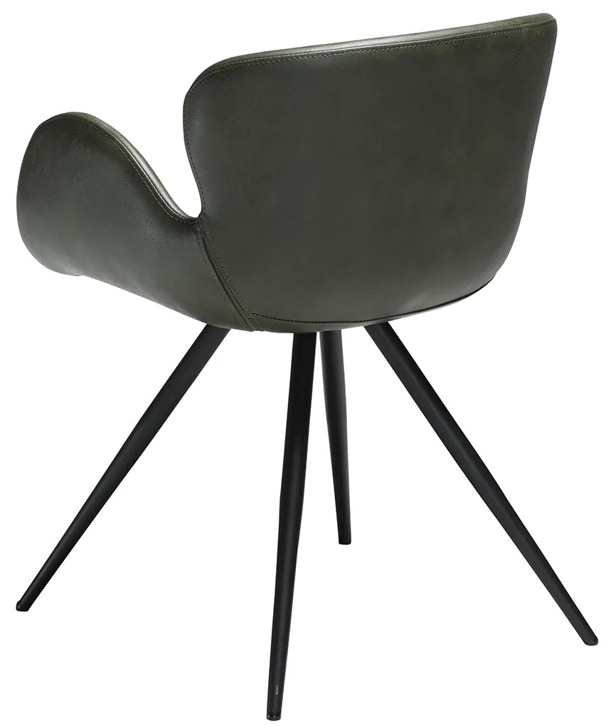 Dan-Form Gaia Design Stoel Groen Kunstleer Met Armleuning