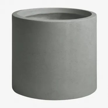 Aurevi Betonnen Buitenbloempot Ø30 Cm & Grijs – Koel - Sklum