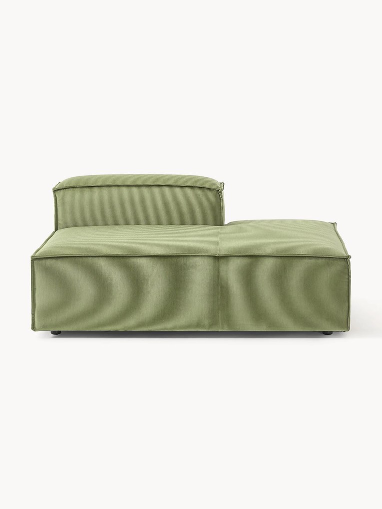 Corduroy chaise longue module Lennon