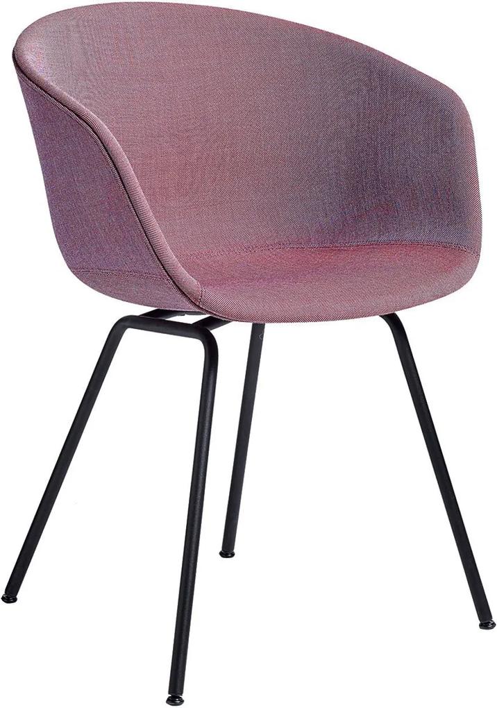 Hay About a Chair AAC27 gestoffeerde stoel met zwart onderstel kuip surface 640