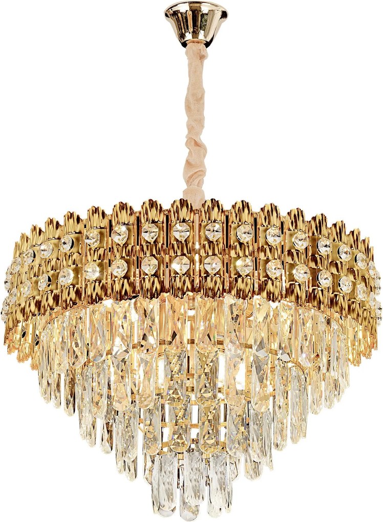 Hanglamp met kristallen G058-CP 60CM GOLD