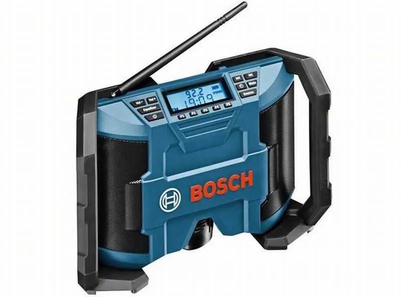 Bosch Professional radio 12v gml10, 8v-li 12v ac/dc adapter, blauw