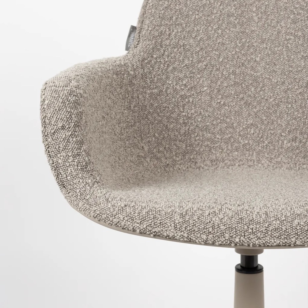 Zuiver Albert Kuip Swivel Draaibare Armstoel Taupe