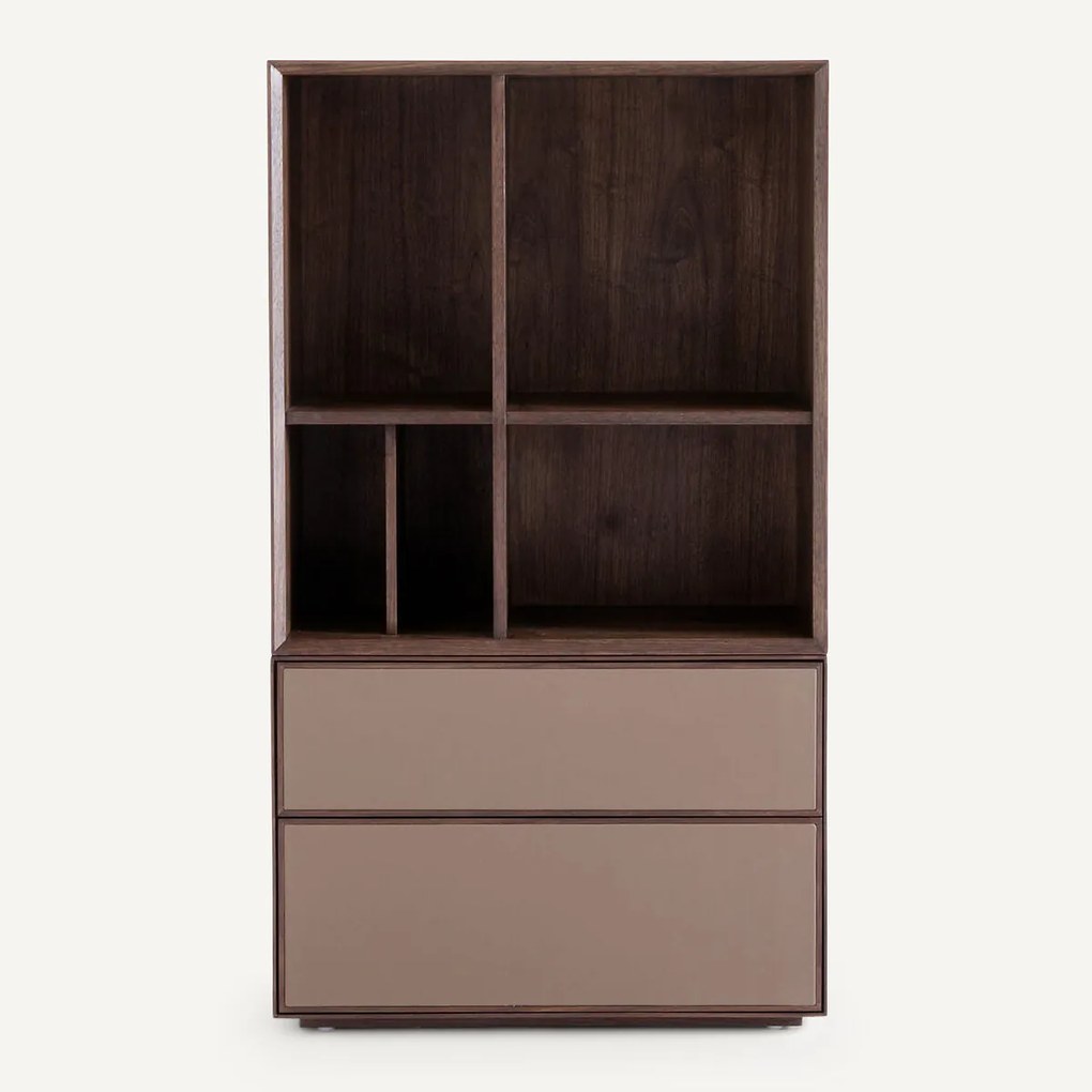 Kast in walnootfineer, Mikube