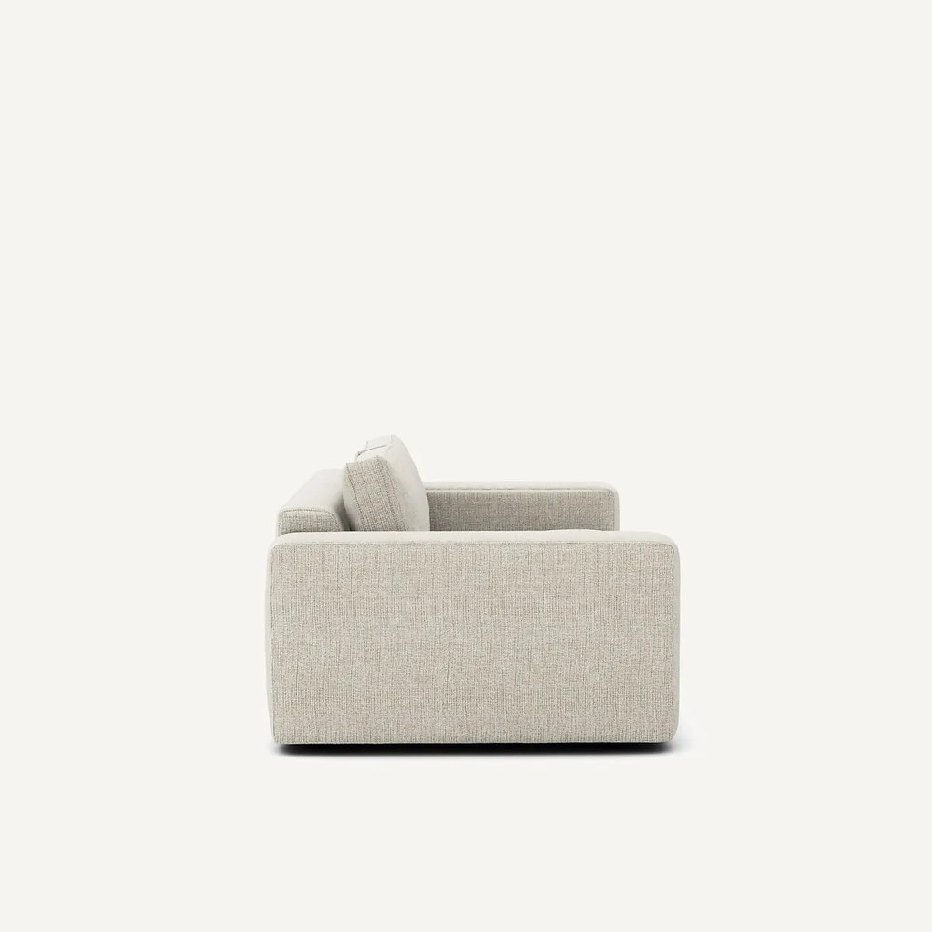 Compacte 3-zitsbank in gevlekt canvas, Skander