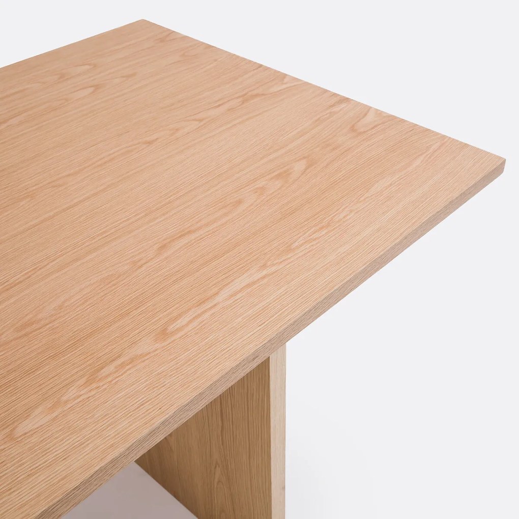 Rechthoekige eettafel met 8 couverts, Deling