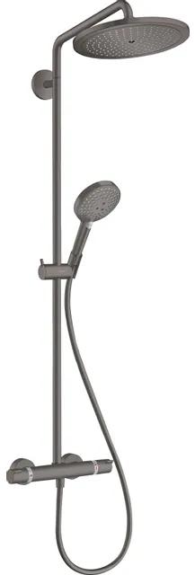 Hansgrohe Croma select s showerpipe EcoSmart met thermostaat 28cm brushed black chrome 26891340