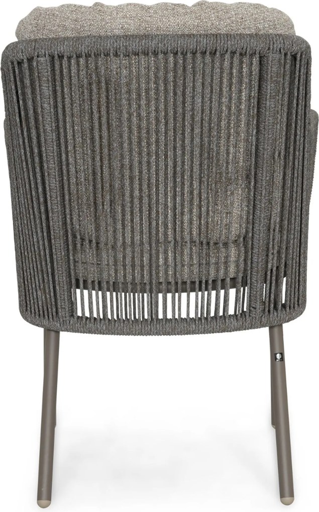 Tuinset Ronde Tuintafel 4 personen 140 cm Rope Taupe Santika Furniture Santika
