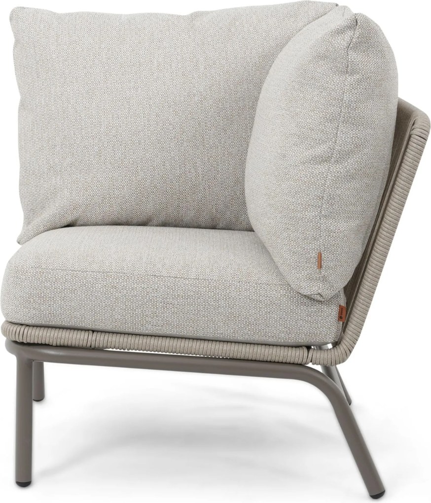 Hoek loungeset 6 personen Rope Taupe  Coco Livo