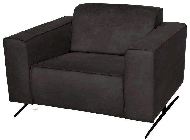 Fauteuil - Lambada - leer Colorado antraciet 01