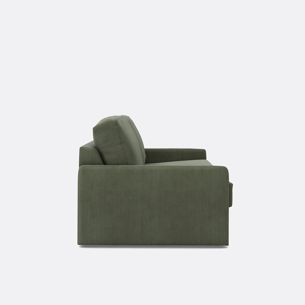 Slaapbank in ribfluweel, Comfort Bultex®, Marta