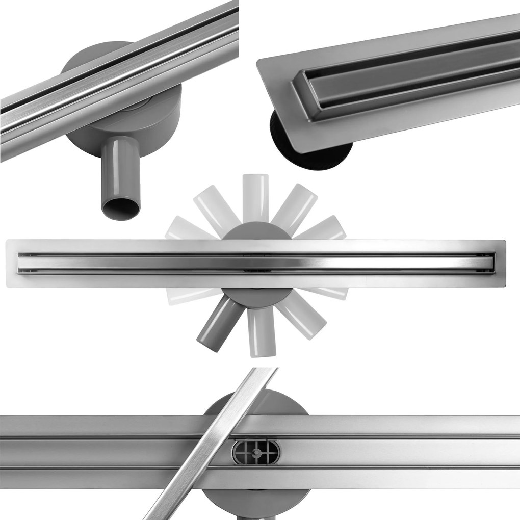 Lineaire afvoer CALANI ECO360 SLIM CHROM 60