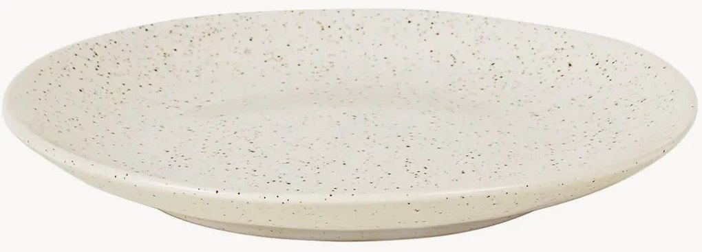 Handgemaakte dessertborden Nordic Vanilla, 2-delig