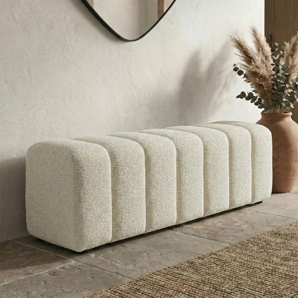 Bankje Naturel Stof 140 Cm