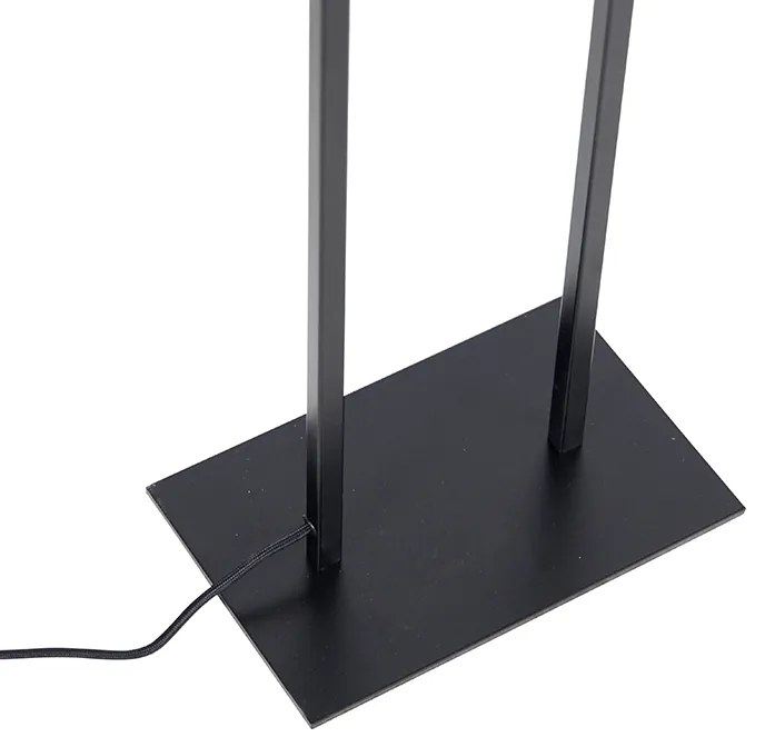 Moderne vloerlamp zwart - Balenco Wazo