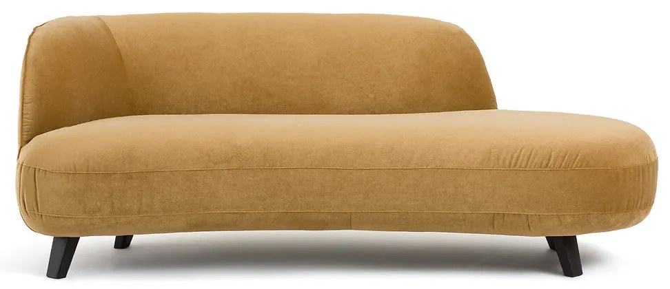 Dormeuse in linnen fluweel, Rosebury, ontwerp door Emmanuel Gallina