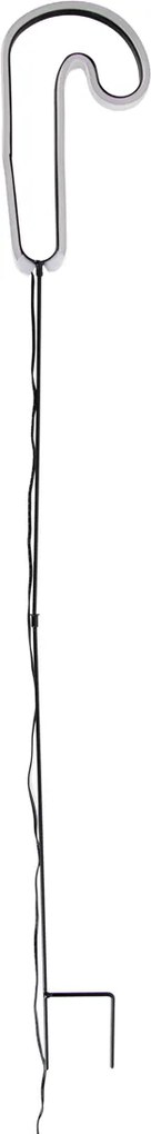 Kerst neon prikspot rood zuurstok incl. LED met timer IP44 - Fura