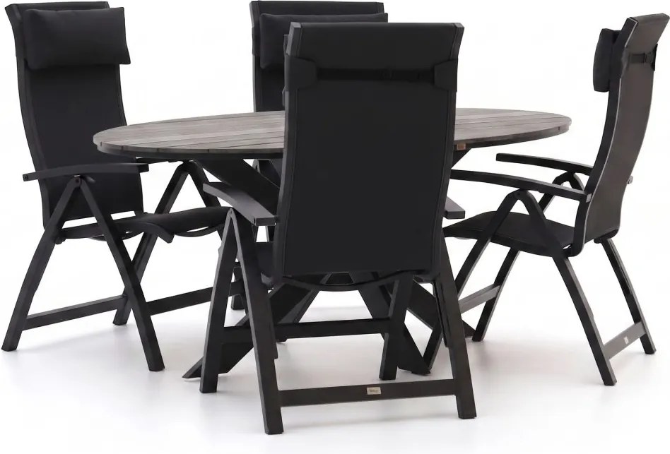 + 15% kassakorting | Diningset Bellagio  | 4 personen | Tuinset polywood | 5-delig | Kees Smit Tuinmeubelen