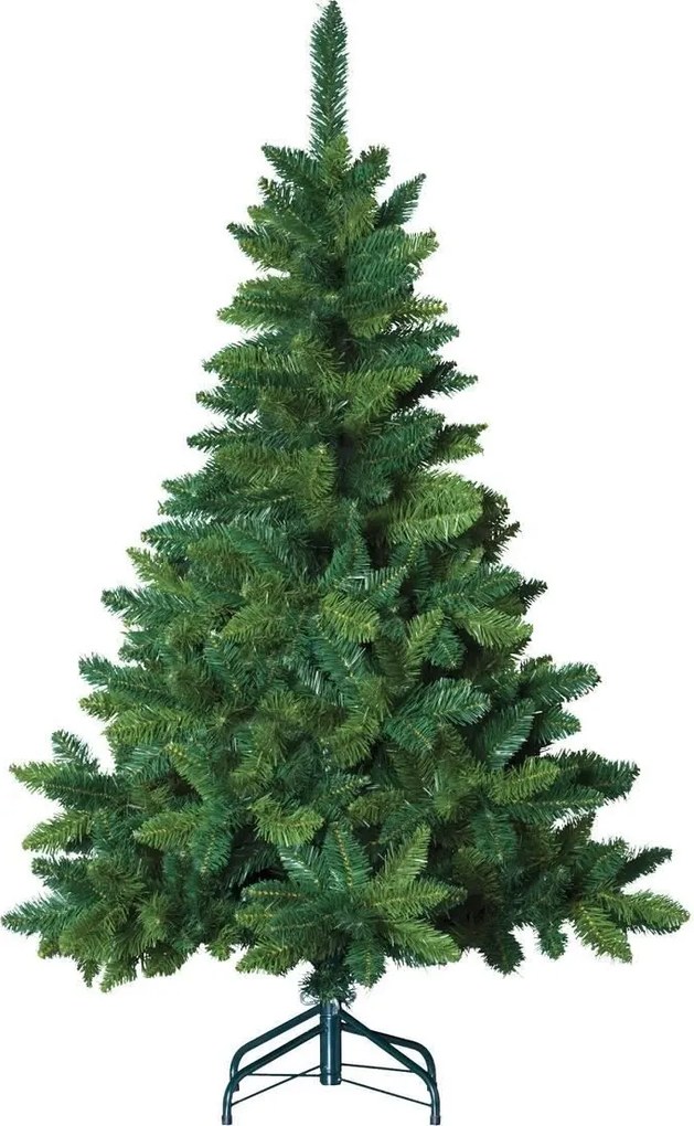 Blooming kunstkerstboom - 150 cm - groen - Diameter 100 cm - 366 tips - metalen voet
