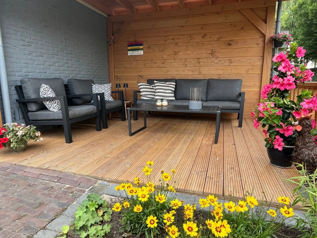 Hugo stoel-bank loungeset - antraciet OP=OP