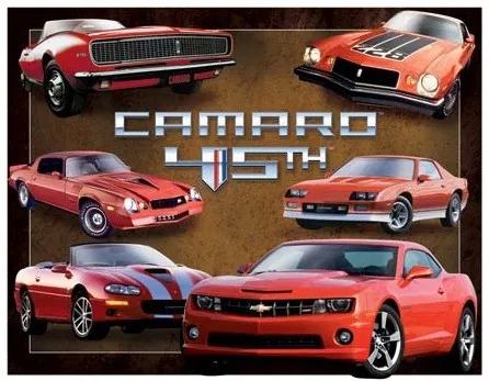 Metalen wandbord Camaro 45th Anniversary, (40 x 31.5 cm)
