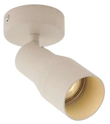 Moderne plafondspot beige GU10 50mm rond - Stanley